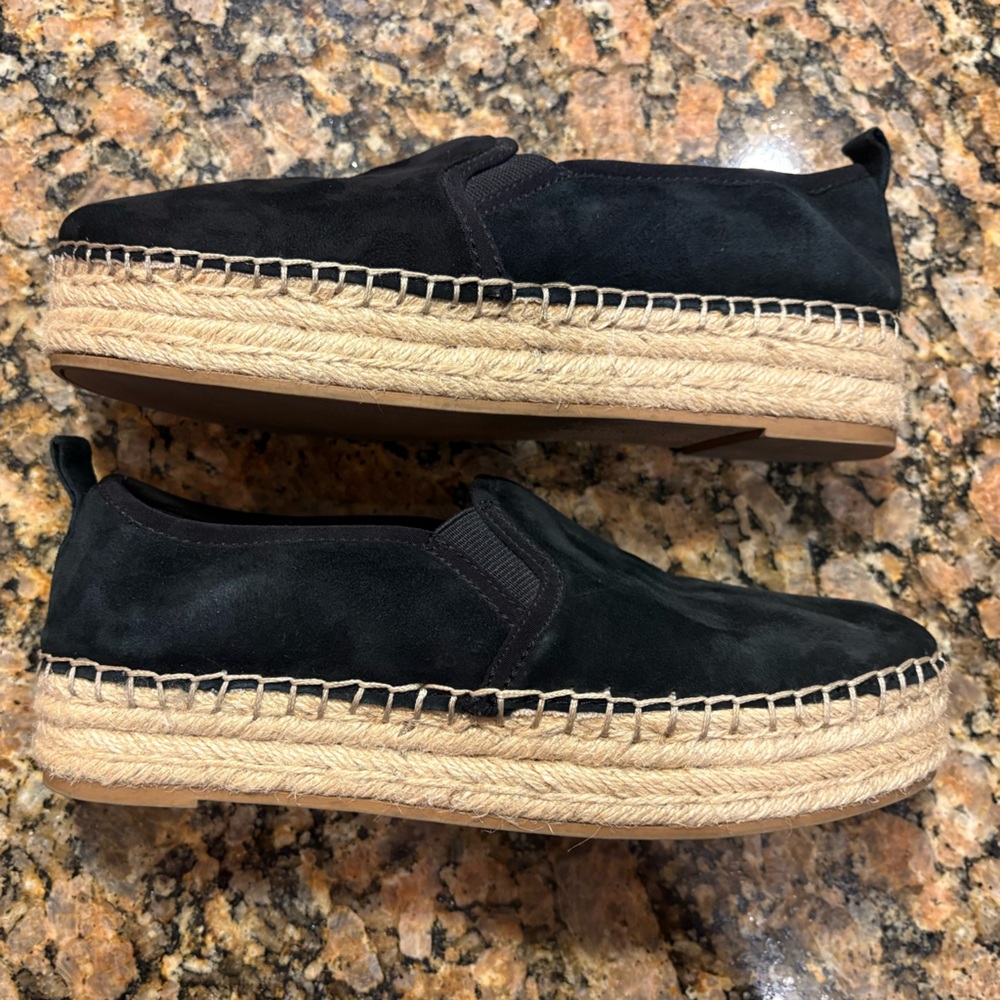 Sam Edelman Women's Carrin Platform Espadrille Slip-On Shoe Black Suede Size: 7M - Picture 8 of 13